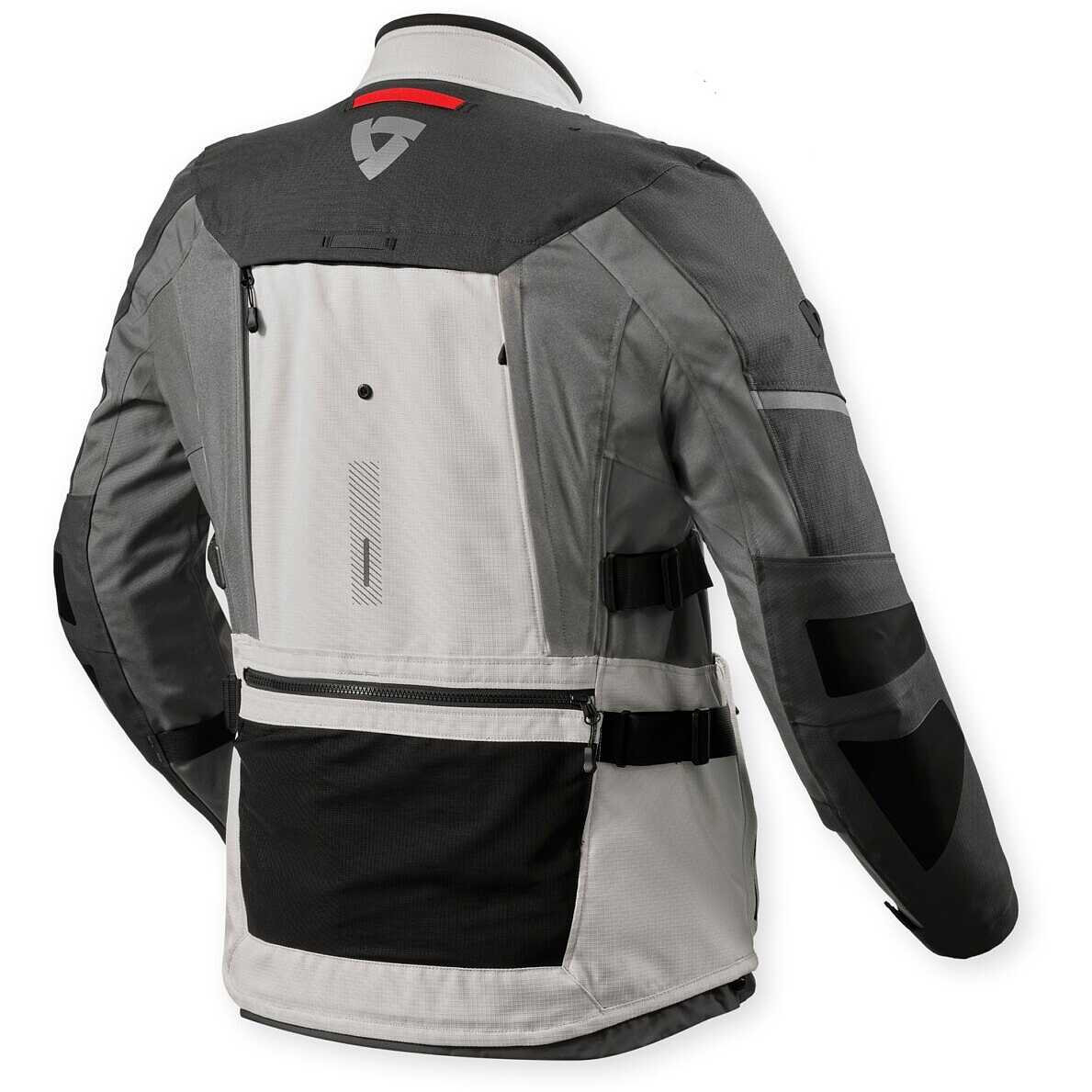 Giacca Moto Revit Sand 5 H2O Argento Antracite