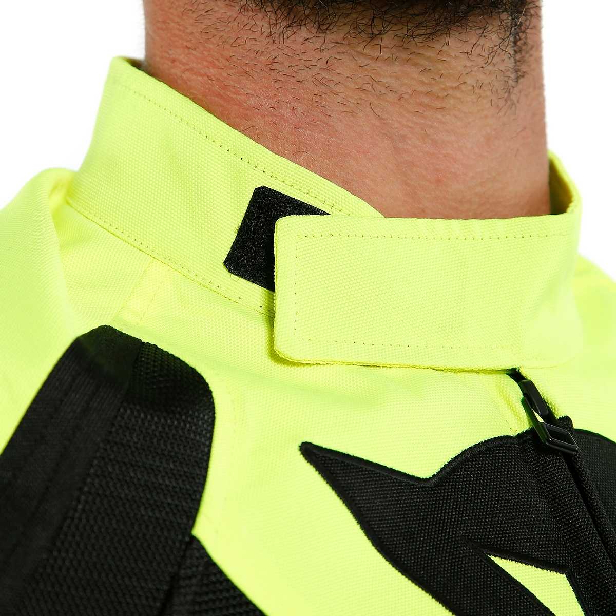 Dainese LEVANTE AIR TEX Summer Fabric Motorcycle Jacket Black Fluorescent Yellow