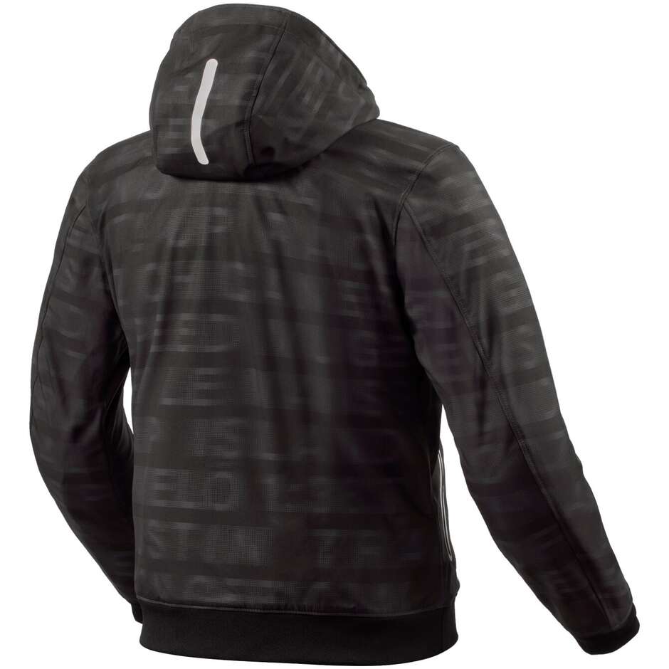 Giubbotto Moto Tessuto Revit SAROS WB Nero Antracite