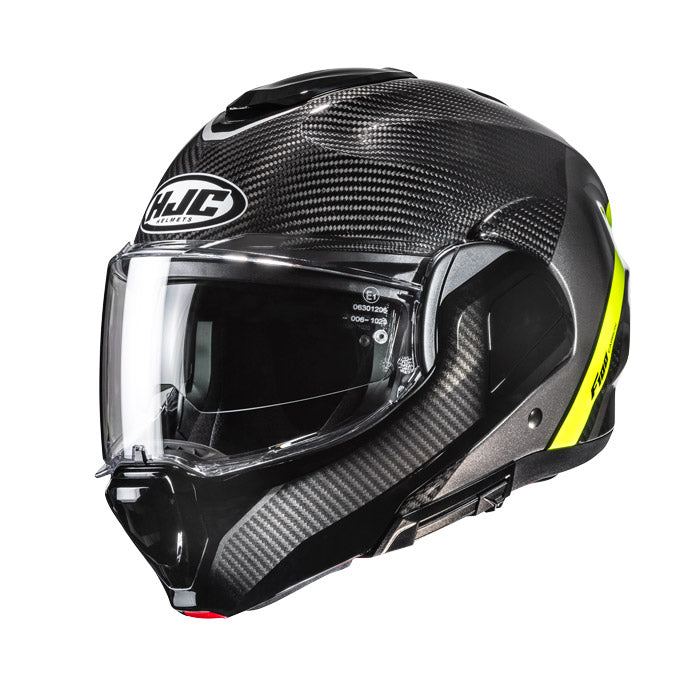 Casco HJC F100 Carbon Stan Giallo MC3H