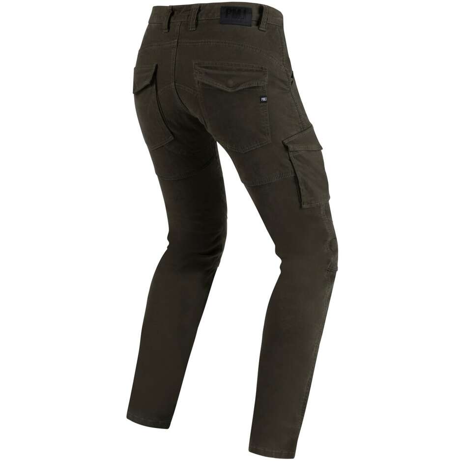Pantaloni Moto Tecnici PMJ Promo Jeans SANTIAGO Moro