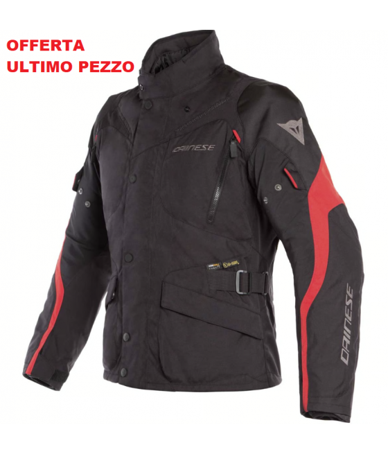 Giacca DAINESE Tempest 2 D-Dry Black / Tour Red Taglia 48