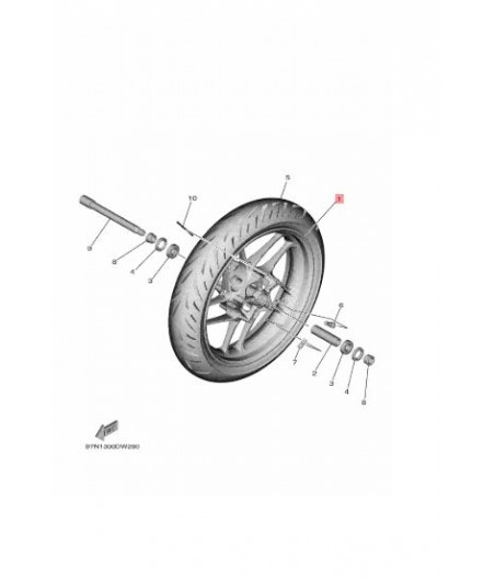 CERCHIO ANTERIORE MT-09 2021 B7N251680098