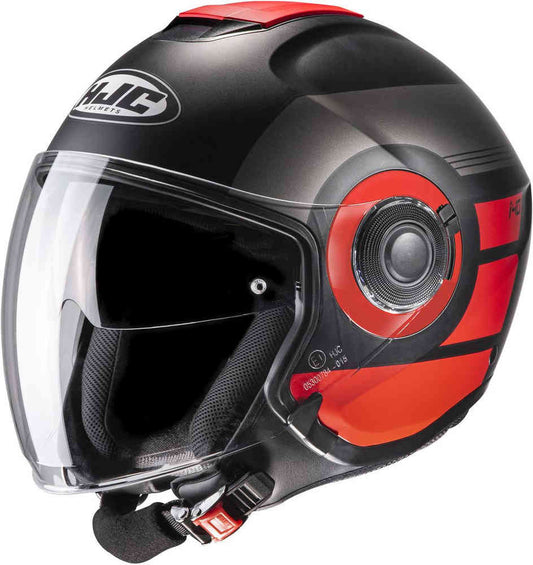 JET MOTORCYCLE HELMET HJC i40 PLUG MC1SF