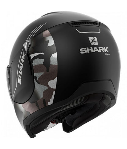 Casco Jet Shark CityCruiser Genom Mat Negro Plata Antracita 