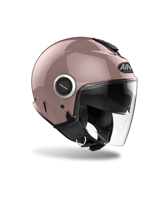 AIROH HELIOS METALLIC ROSE JET HELMET