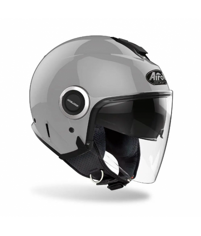 AIROH HELIOS CONCRETE GRAY GLOSS URBAN JET HELMET 