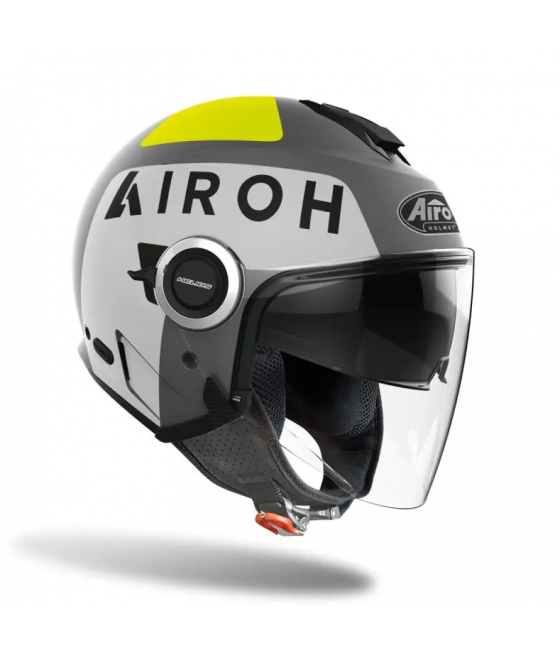 AIROH HELIOS UP GRAY MATT JET HELMET