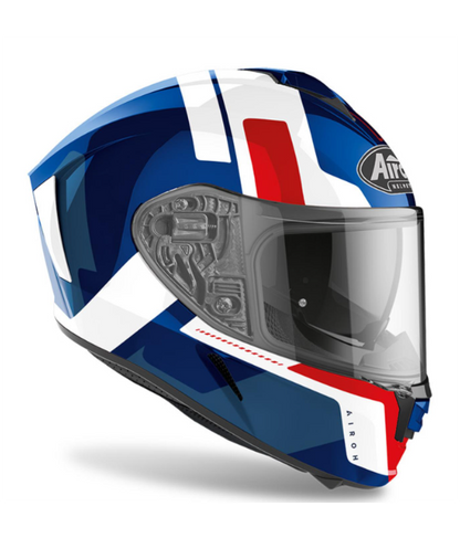 CASCO INTEGRALE AIROH SPARK SHOGUN BLU ROSSO LUCIDO