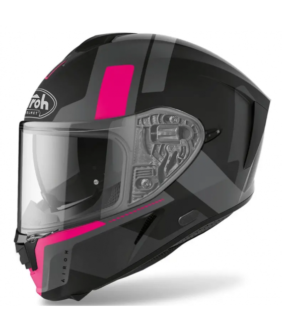 AIROH SPARK SHOGUN FULL FACE HELMET MATT PINK 