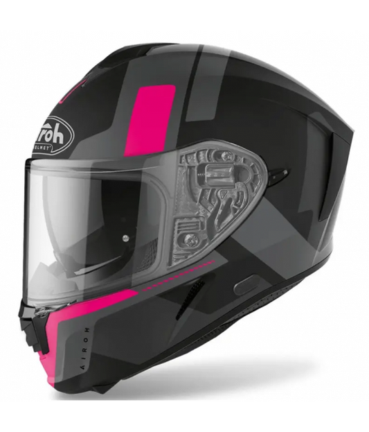 AIROH SPARK SHOGUN FULL FACE HELMET MATT PINK 