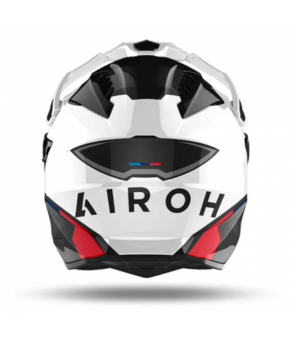 CASCO TOURING AIROH COMMANDER FACTOR BIANCO LUCIDO