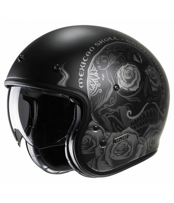 CASCO JET HJC V31 DESTO NEGRO/GRIS