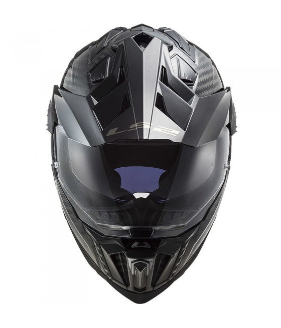 Casco Integrale Touring Carbonio Ls2 Mx701 C Explorer Carbon Lucido