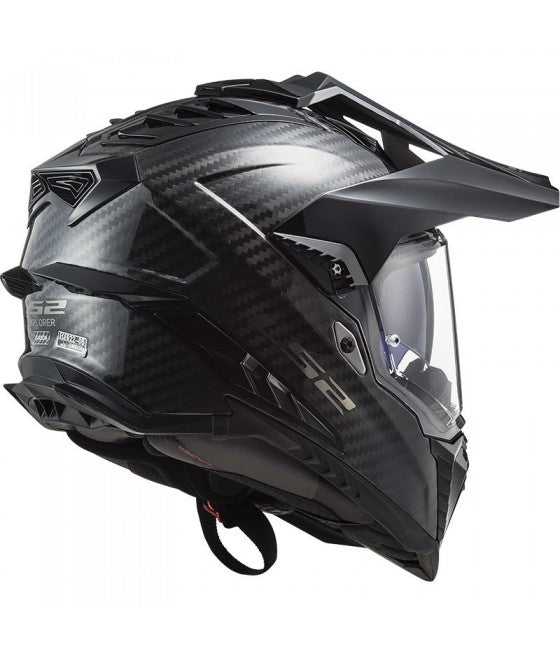 Casco Integrale Touring Carbonio Ls2 Mx701 C Explorer Carbon Lucido