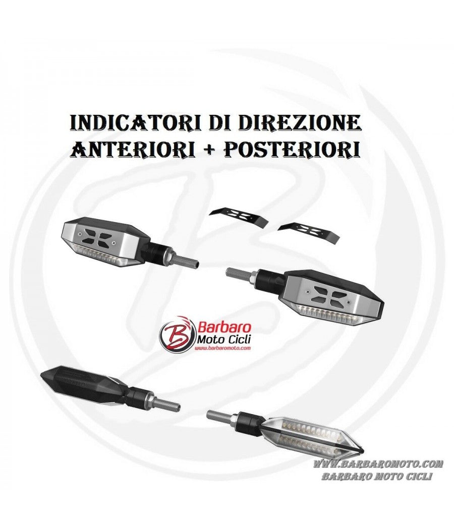 2 COPPIE FRECCE LED PLUS ANTERIORI  + POSTERIORI ORIGINALI YAMAHA