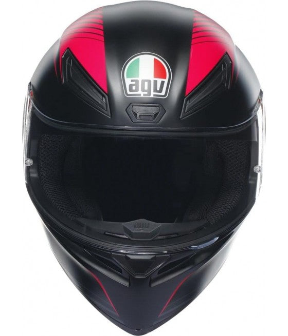 CASCO AGV K1 S WARMUP BLACK/PINK - CASCO MOTO INTEGRALE E2206