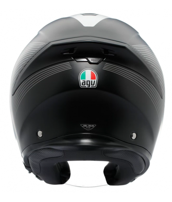 AGV K5 JET EVO CONTROL HELMET MATT BLACK/WHITE - JET MOTORCYCLE HELMET E2206