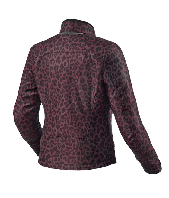 Women's Jacket Rev'It Shade H2O Bordeaux Leopard