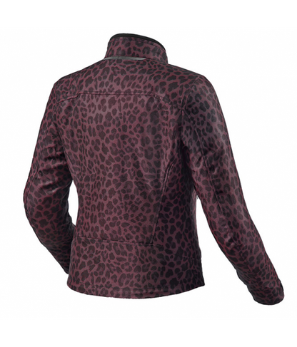 Chaqueta de mujer Rev'It Shade H2O Bordeaux Leopard