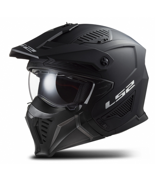 Motorcycle Jet Helmet Ls2 OF606 DRIFTER TRIALITY BLACK