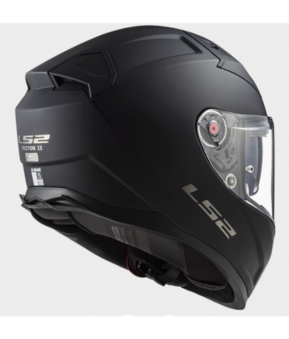 Casco integral Ls2 FF811 Vector II Solid Negro Mate