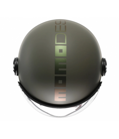 Casco MOMO DESING moto jet FGTR CLASSIC Mono E2206 MATT GREEN / BRONZE