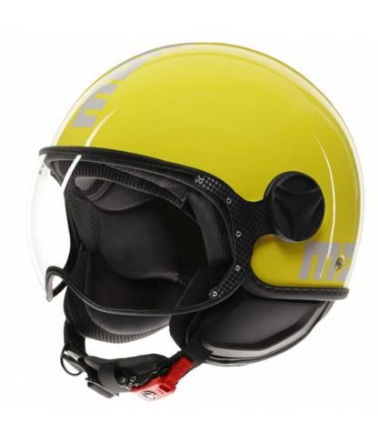 Casco MOMO DESING moto jet FGTR CLASSIC Mono E2206 CANDY YELLOW / WHITE