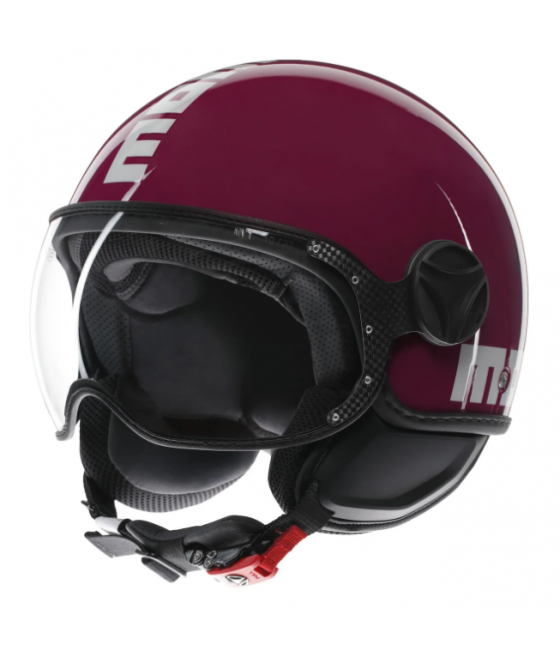 Casco MOMO DESING moto jet FGTR CLASSIC Mono E2206 CANDY PURPLE / WHITE