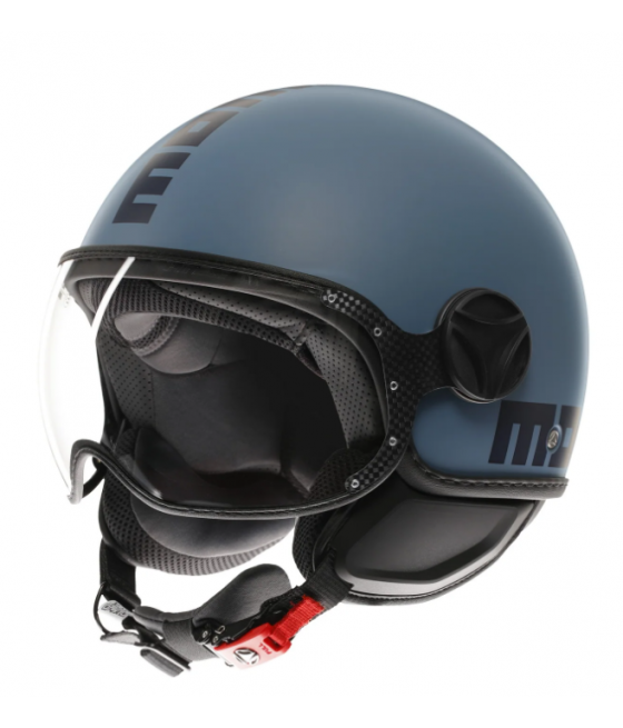 Casco MOMO DESING moto jet FGTR CLASSIC Mono E2206 MATT DUSTY / BLUE