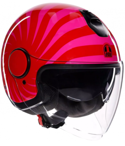 ETERES TROPEA RED/PINK - CASCO MOTO JET AGV E2206