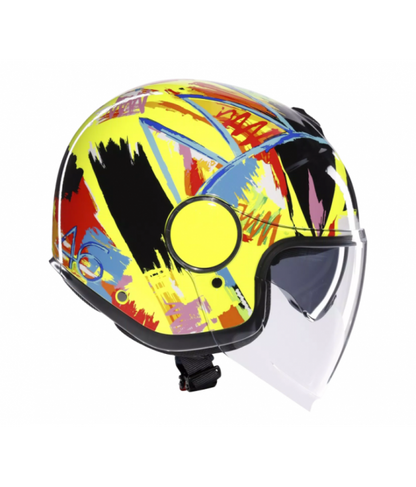 ETERES ROSSI WINTER TEST 2019 - AGV MOTO JET HELMET E2206 