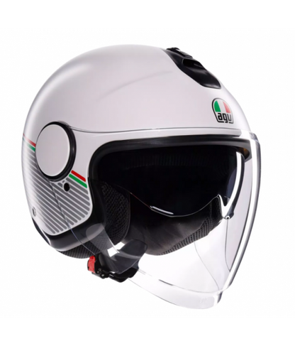 ETERES CAPOLIVERI MATT WHITE/ITALY - CASCO AGV MOTO JET E2206