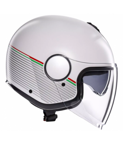 ETERES CAPOLIVERI MATT WHITE/ITALY - CASCO AGV MOTO JET E2206