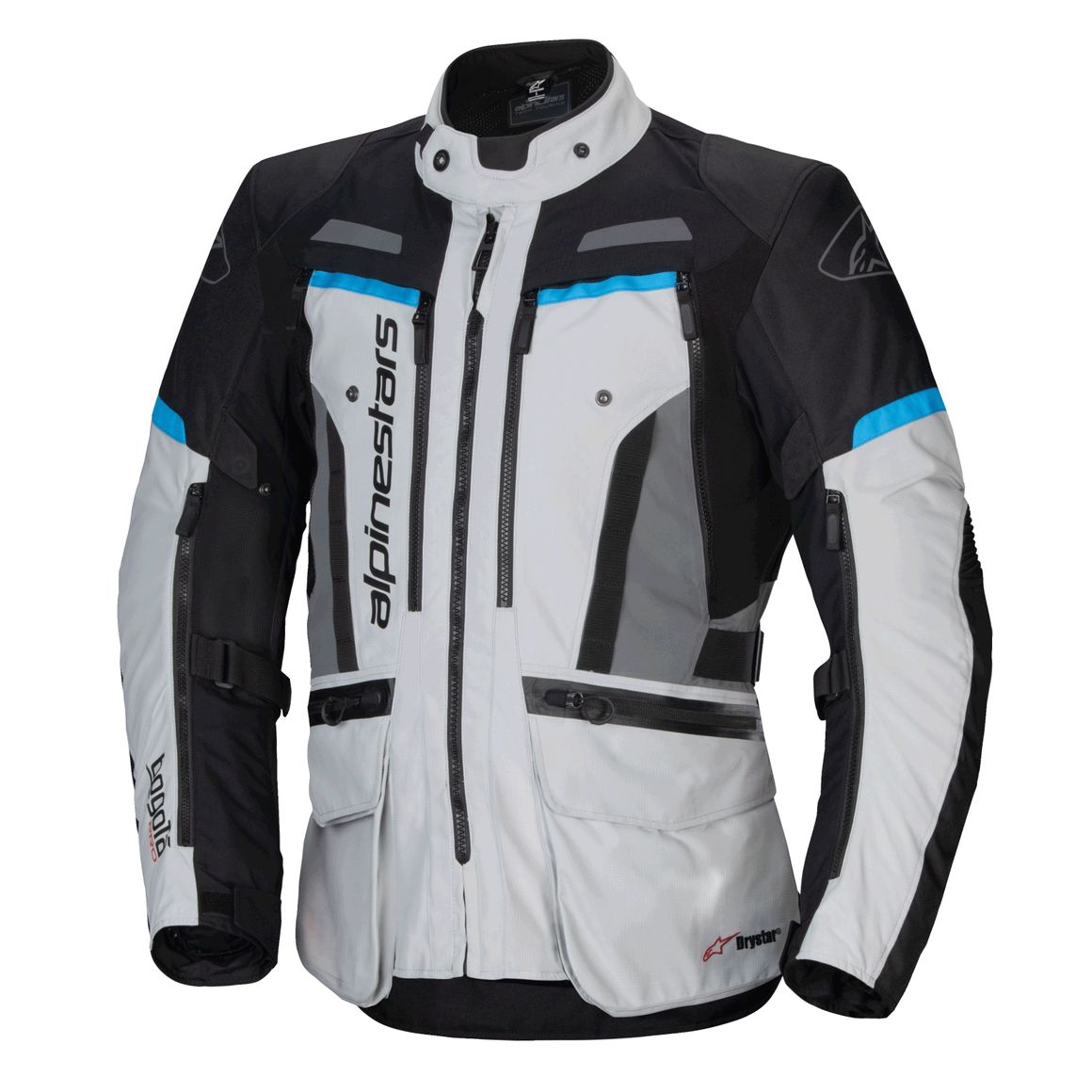 Giacca da moto Alpinestars BOGOTA ' PRO DRYSTAR - Grigio / Nero