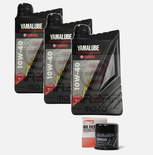 3 LITRI OLIO YAMALUBE 4S 10W40 + FILTRO OLIO YAMAHA