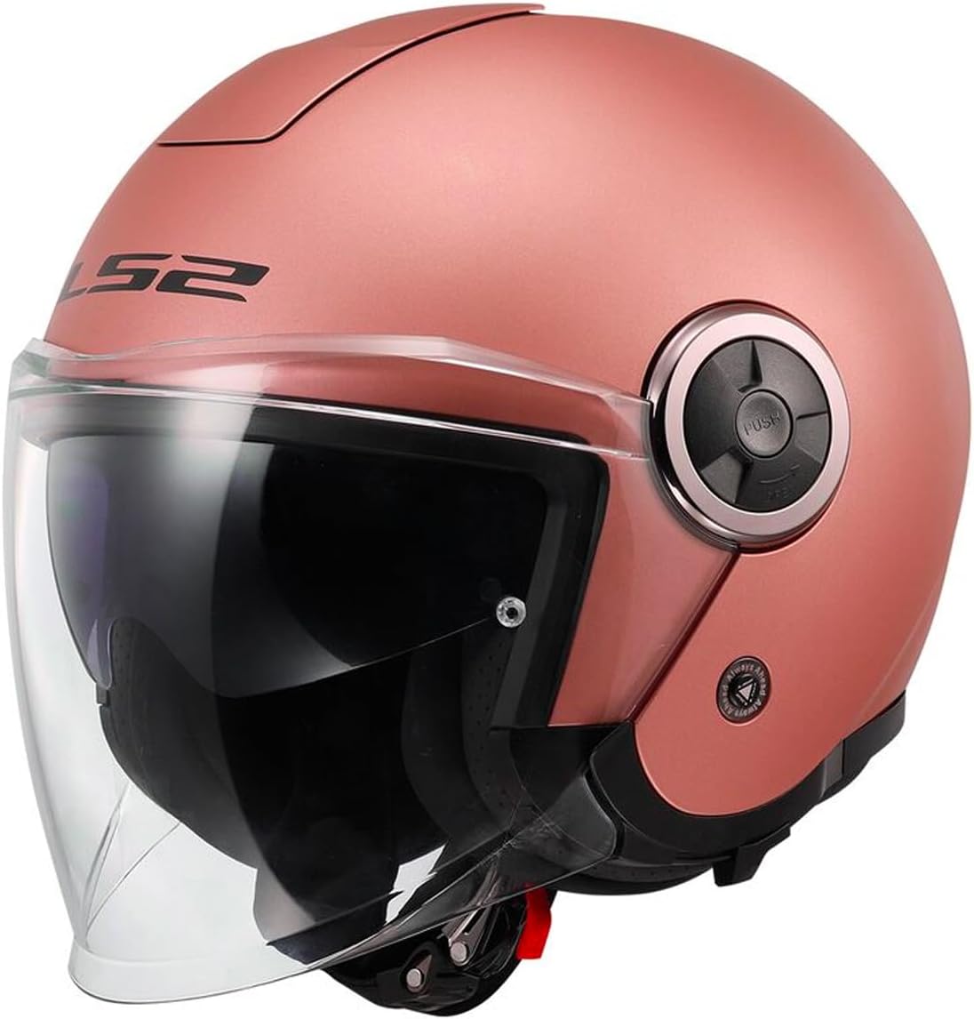 LS2, Casco Moto Jet CLASSY SOLID Gold Pink ROSA