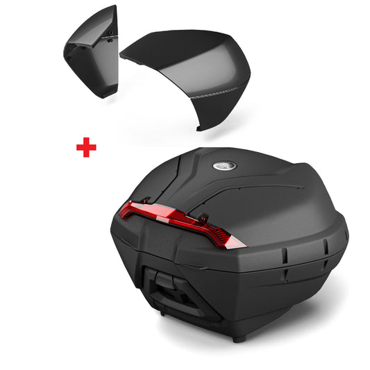 BAULE 34 LT. ORIGINALE YAMAHA XMAX 400 + COVER NERE TECH BLACK