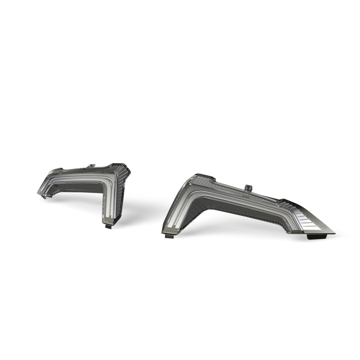 COPPIA RIFLETTORE COLOR FUMÉ ORIGINALE YAMAHA PER BAULI 45 LITRI