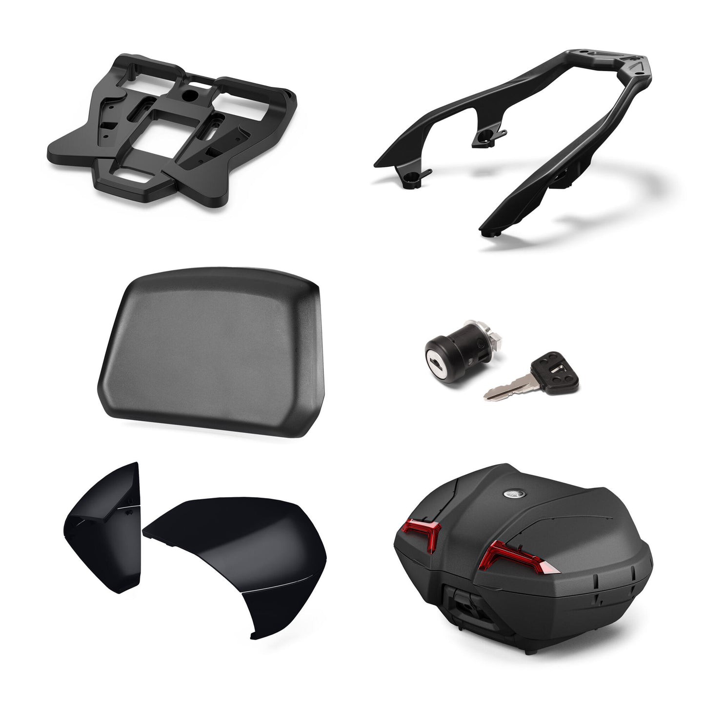 kit urban pack 45 litri xmax max 300 2018 + deflettori fumè + cover icon performance