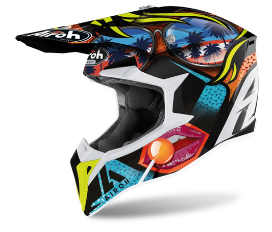 AIROH WRAAP LOLLIPOP GLOSS CROSS HELMET