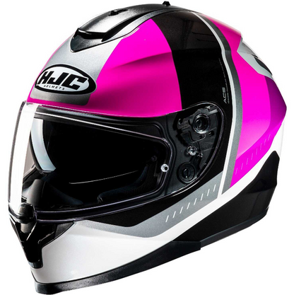 Casco Moto Integrale Hjc C70N ALIA MC8 Bianco Rosa