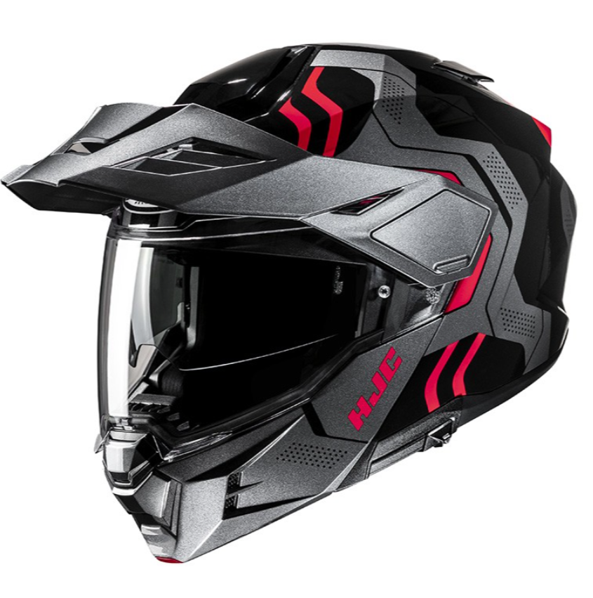 Casco Modulare I80 VELLY Nero Rosso HJC