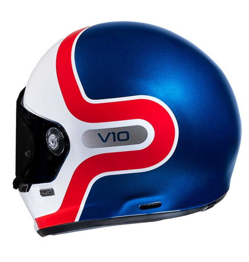 Casco V10 GRAPE Bianco Blu HJC