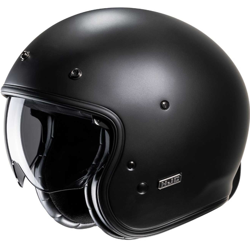 Casco Moto Jet Custom Hjc V31 Semi Opaco Nero