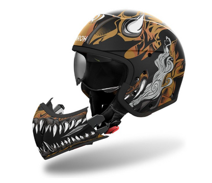 CASCO CROSSOVER AIROH J110 ONI MATT