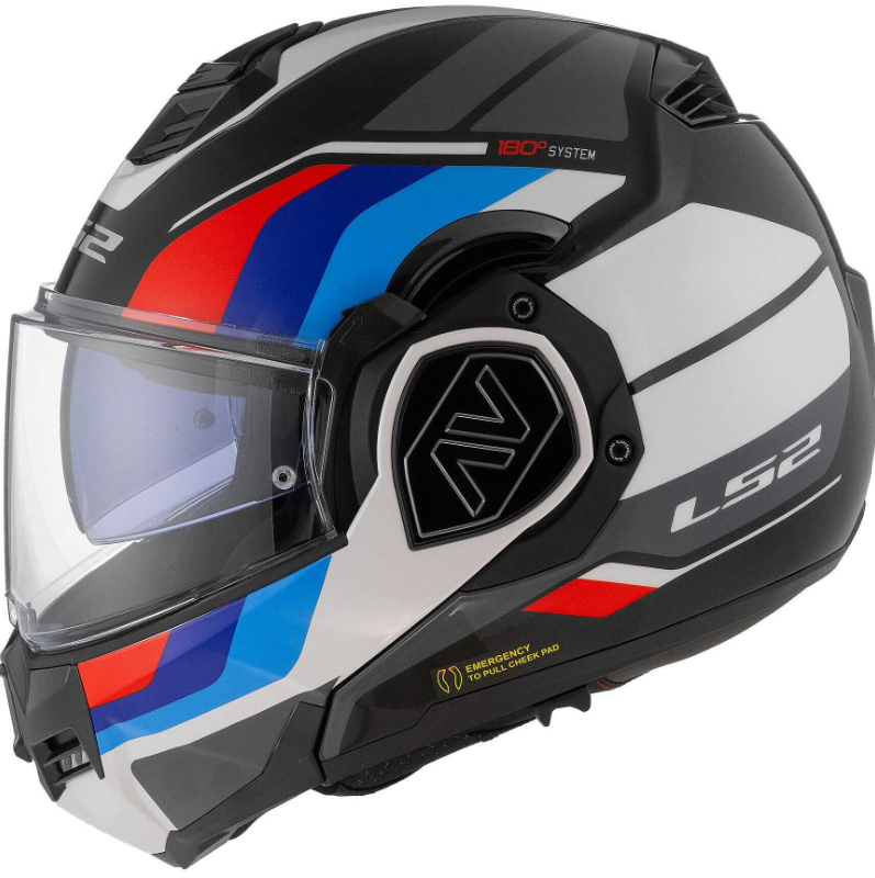 Casco modular homologado P/J Ls2 FF906 ADVANT SPORT Negro Azul Rojo