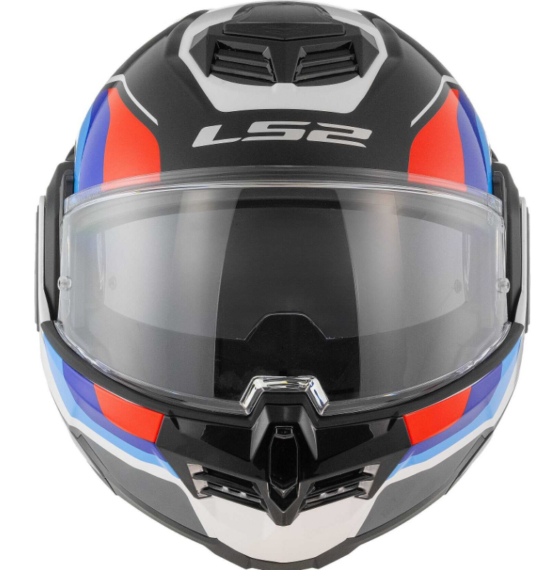 Casco Modulare Omologato P/J Ls2 FF906 ADVANT SPORT Nero Blu Rosso