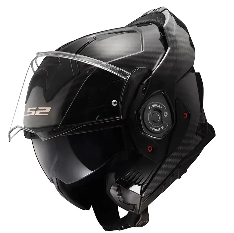 Casco Modulare Carbonio Advant X Carbon Nero Lucido