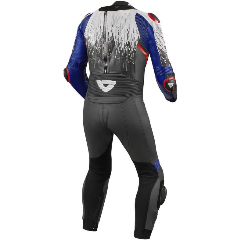 Tuta Moto Intera Professionale Pista Rev'it QUANTUM 2 Bianco Blu